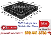 Pallet nhựa đen 1100x1100x150 mm