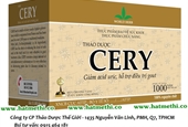 Thảo dược CERY chuyên trị bệnh gout, viêm thấp khớp